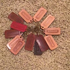 Coach purse hang tags